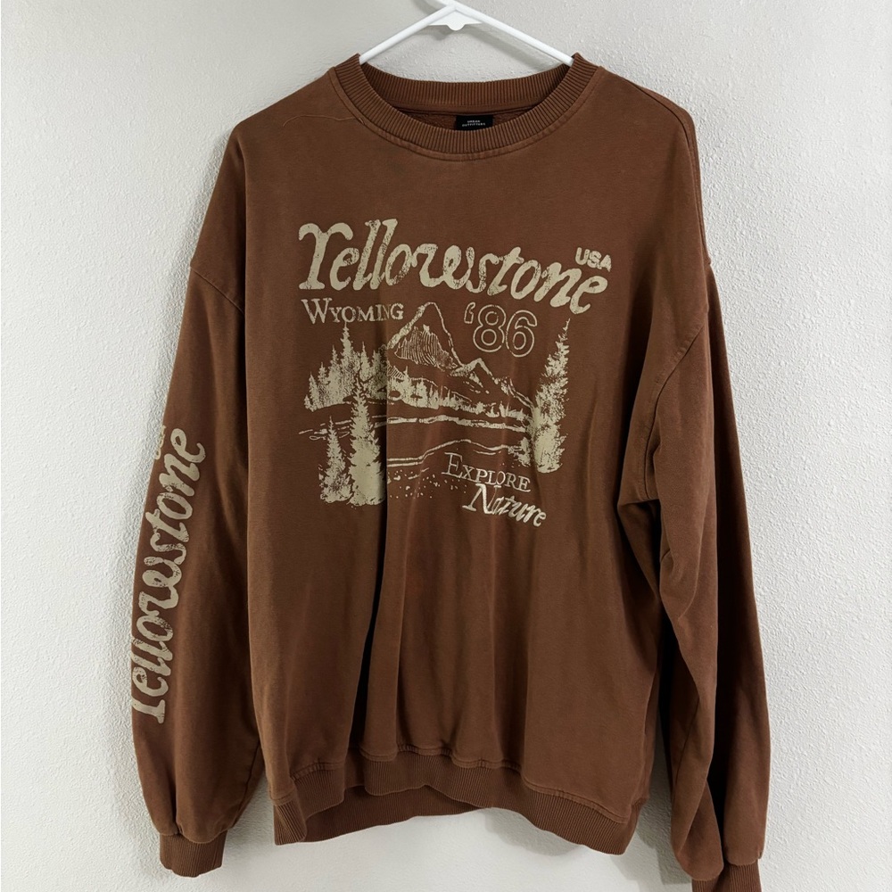 Urban Outfitters Brown Crewneck Sweater
